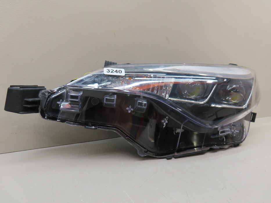 2017-2019 TOYOTA COROLLA FRONT LEFT DRIVER SIDE HEADLIGHT CAPA