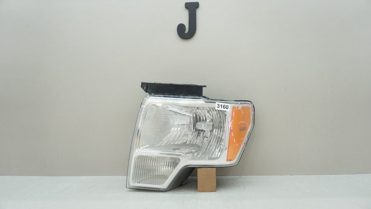 2009-2014 FORD F-150 F150 FRONT LEFT DRIVERS SIDE HEADLIGHT HALOGEN OEM