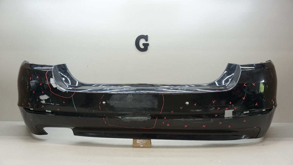 2011-2013 BMW 528I F10 SEDAN REAR BUMPER COVER PANEL W/ SENSOR HOLE OEM 7240372