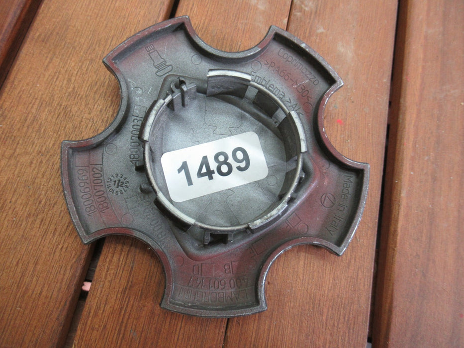 2012-2014 LAMBORGHINI GALLARDO COUPE SPAYDER WHEEL RIM CENTER HUB CAP BLACK OEM