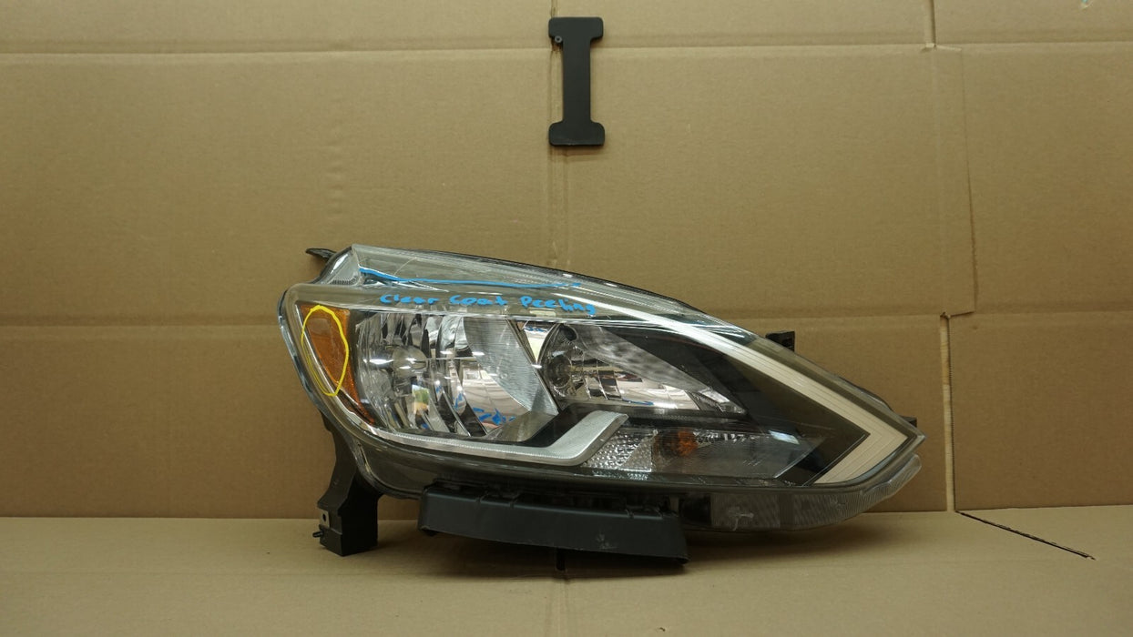2016-2019 NISSAN SENTRA FRONT RIGHT PASSENGER SIDE HEADLIGHT HALOGEN AFTERMARKET