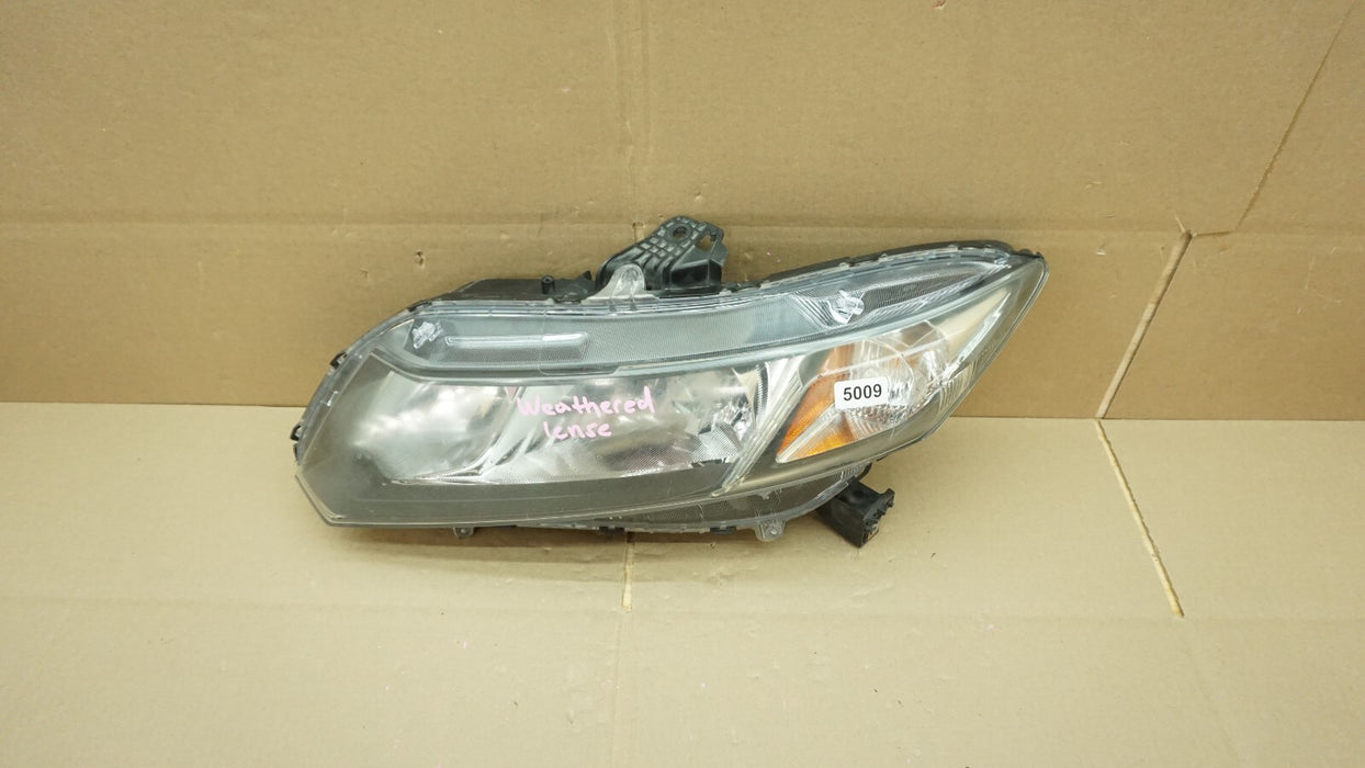 2012-2015 HONDA CIVIC FRONT LEFT DRIVER'S SIDE HEADLIGHT HALOGEN OEM 12 13 14 15