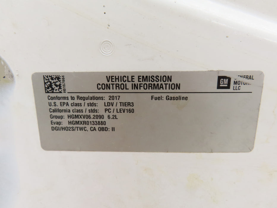 2016-2018 CHEVROLET CAMARO SS HOOD BONNET PANEL OEM