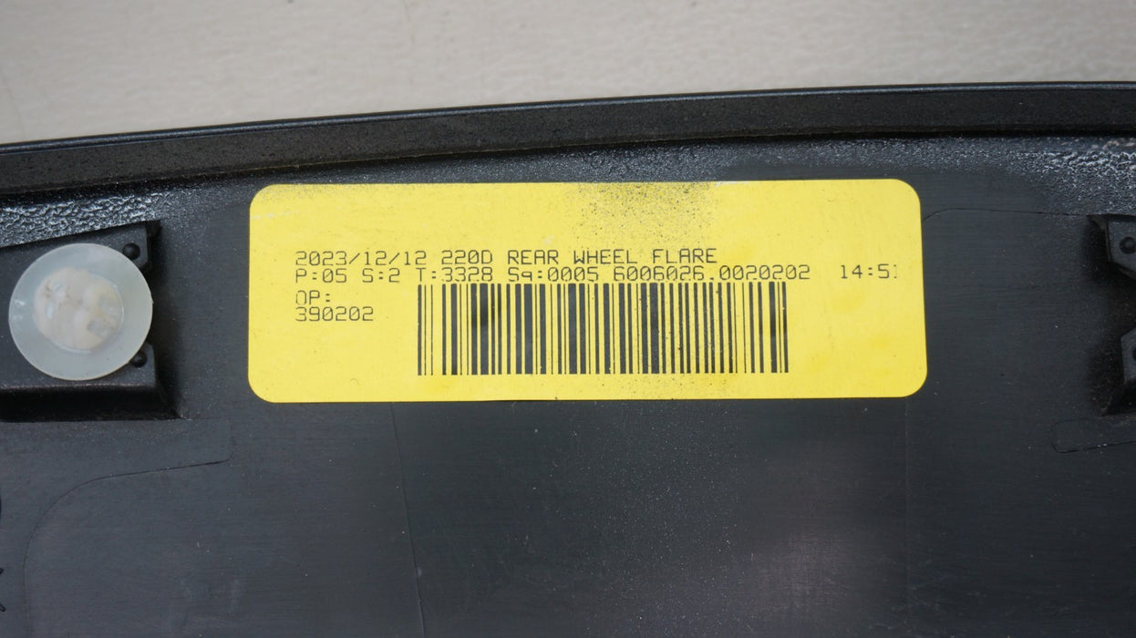 2024-2025 LEXUS TX350 TX500H REAR RIGHT FENDER FLARE ARCH OEM 75873-0E100