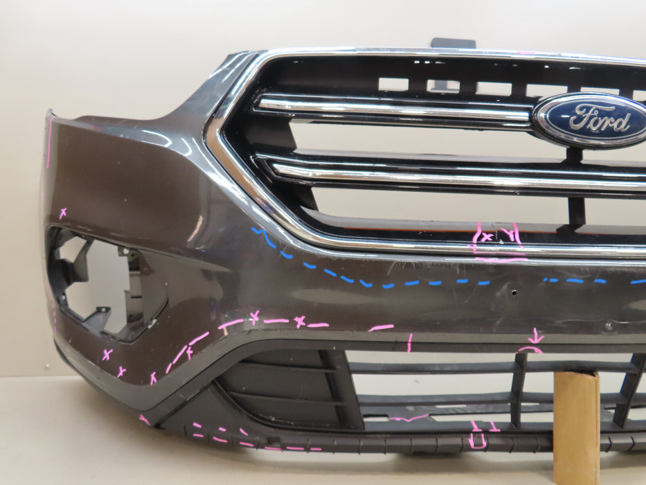 2017-2019 FORD ESCAPE FRONT BUMPER COVER W/ GRILLES OEM GJ54-17757-AEW