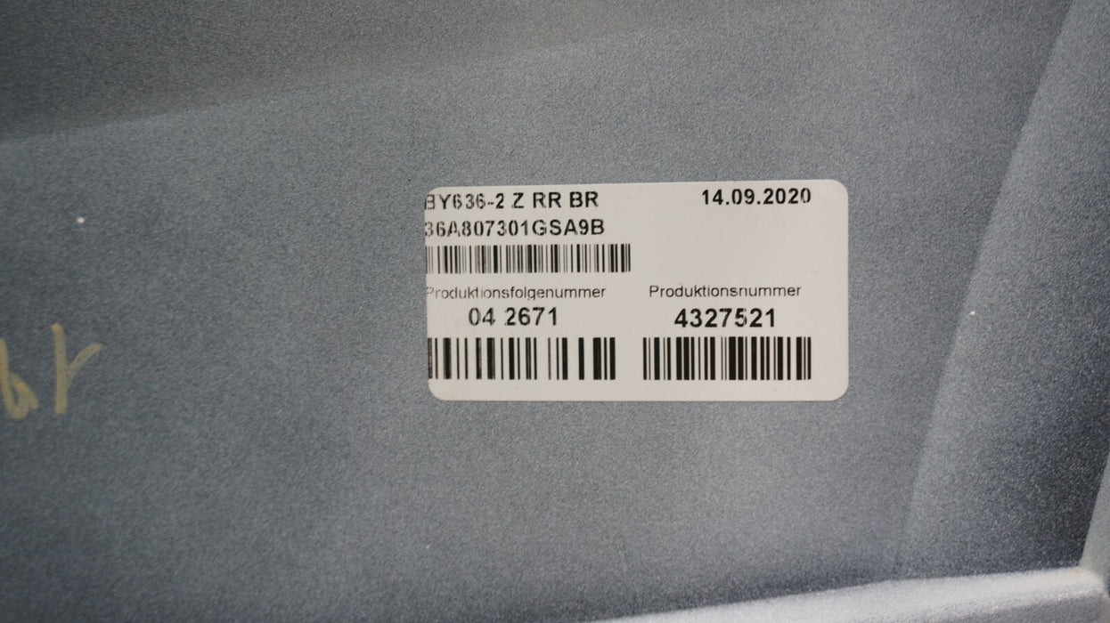 2021-2023 BENTLEY BENTAYGA REAR BUMPER COVER WITH SENSORS OEM -A9B GLACIER WHITE