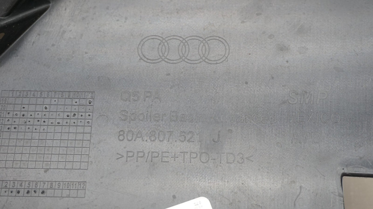 2018-2020 AUDI Q5 REAR LOWER BUMPER COVER VALANCE 80A807521J OEM 18 19 20