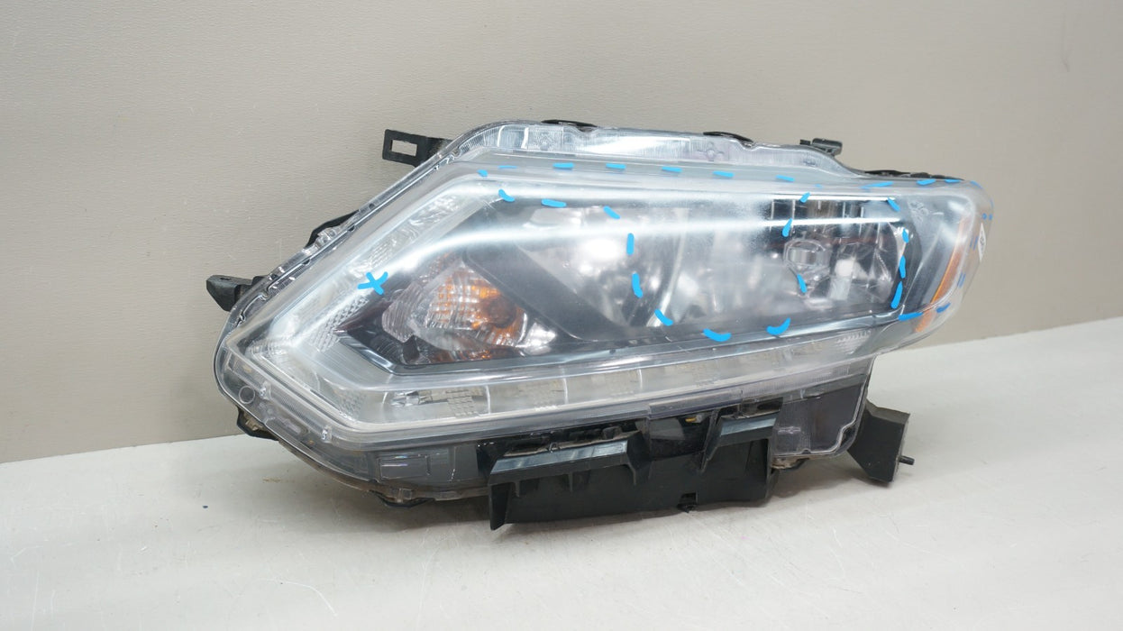 2014-2016 NISSAN ROGUE FRONT LEFT DRIVER SIDE HALOGEN W/ LED HEADLIGHT OEM