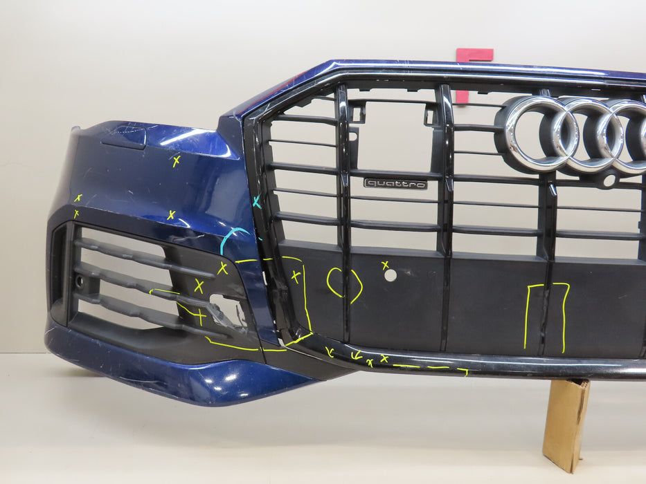 2017 2018 2019 AUDI Q7 FRONT BUMPER COVER W/GRILLE OEM