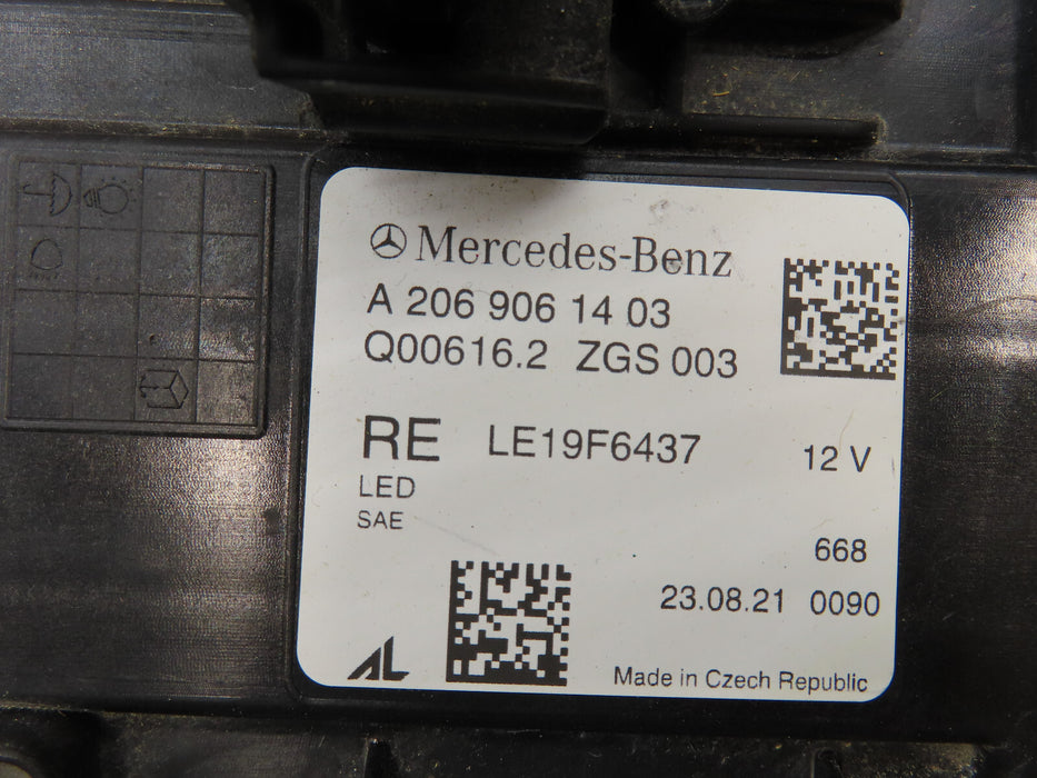 2022 2023 MERCEDES-BENZ C-CLASS C300 FRONT RIGHT PASSENGER HEADLIGHT LED OEM