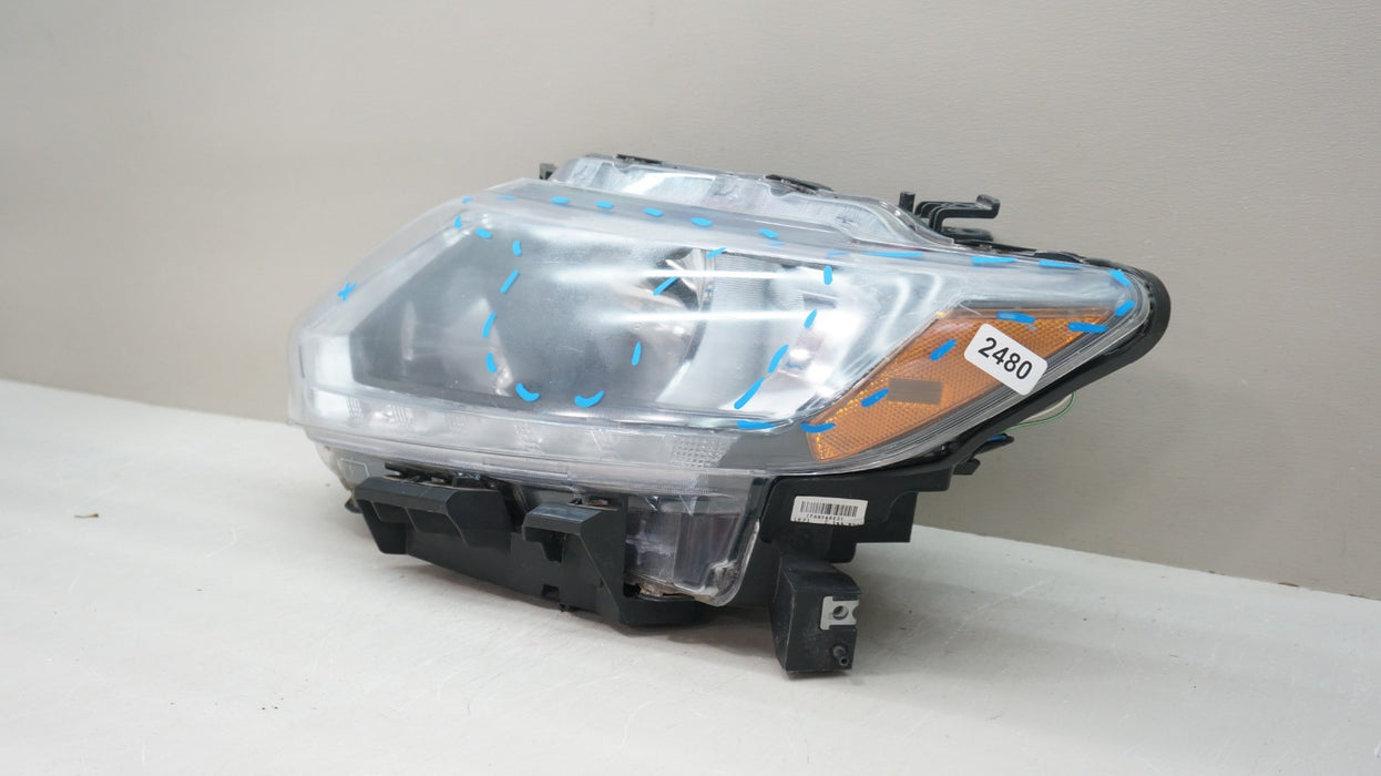 2014-2016 NISSAN ROGUE FRONT LEFT DRIVER SIDE HALOGEN W/ LED HEADLIGHT OEM