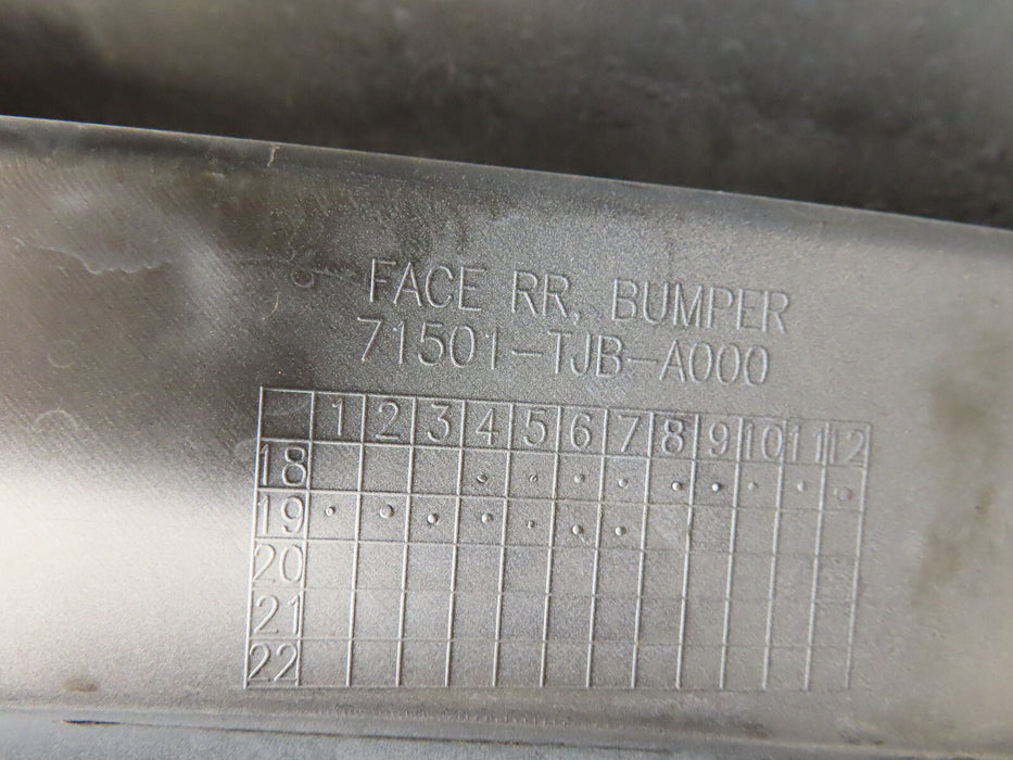 2019-2021 ACURA RDX REAR BUMPER OEM 71501-TJB-A000