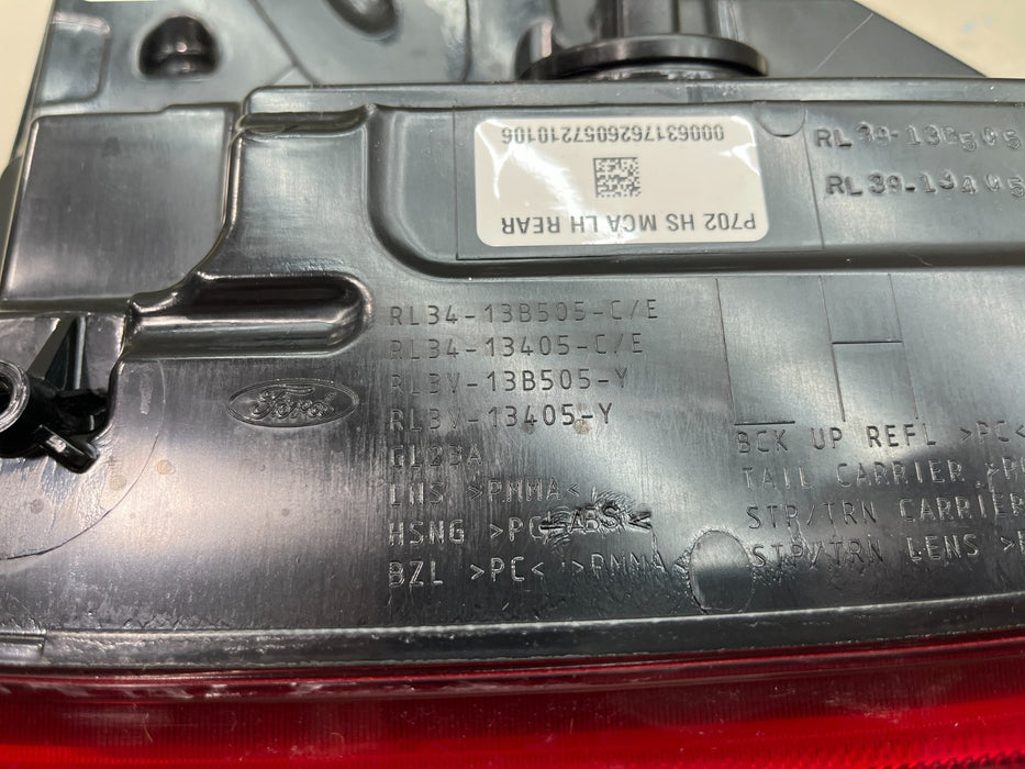 2024-2025 FORD F-150 LH DRIVER LED TAIL LIGHT W/BLIND SPOT RL34-13B505-C/E OEM