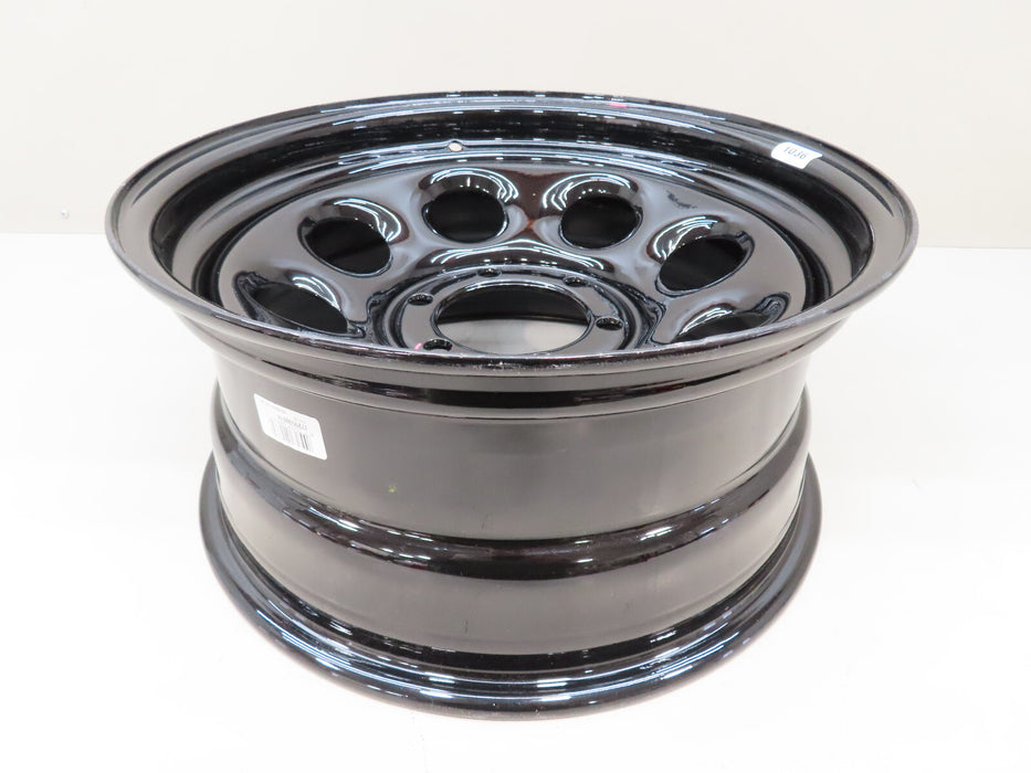 CRAGAR WHEEL SOFT 8 STEEL BLACK 17"x 8" 6 x 5.5" BOLT CIRCLE 4.5" BACKSPACE (P)