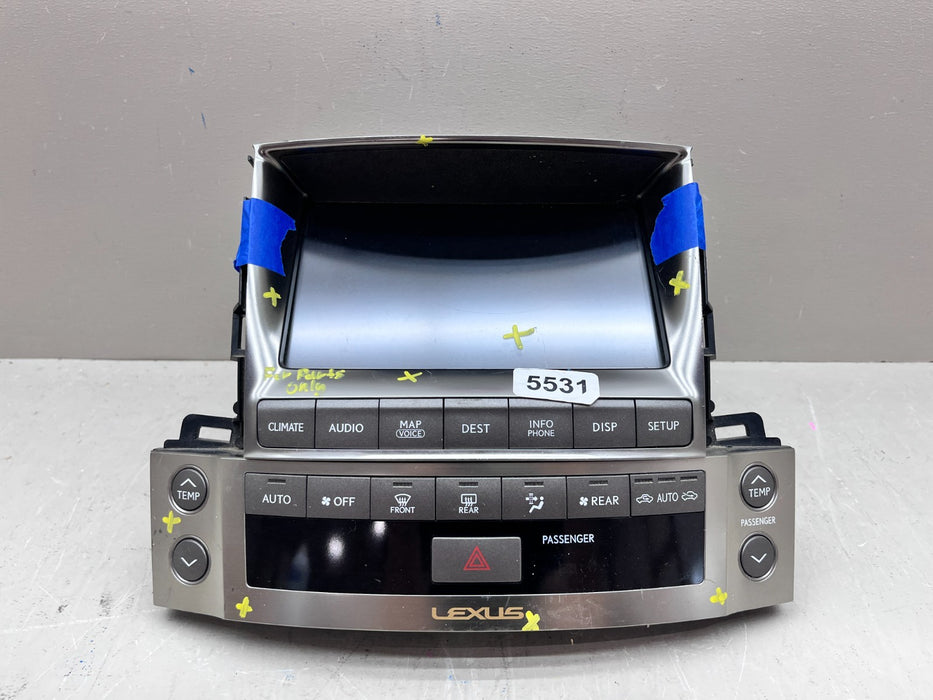 2008-2011 LEXUS LX570 NAVIGATION DISPLAY SCREEN 86431-60232 OEM