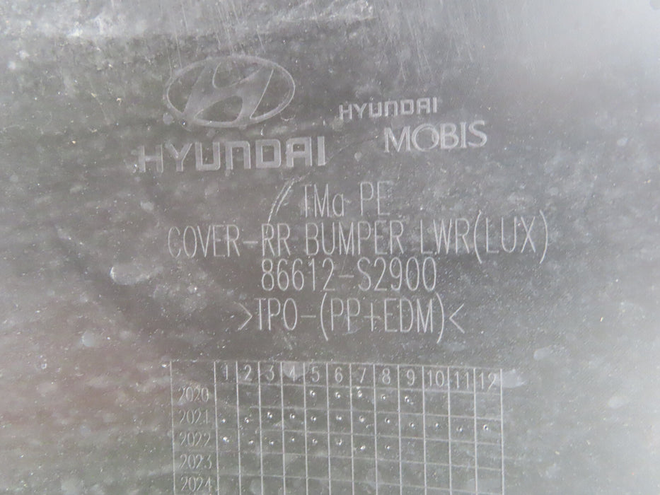 2021 2022 HYUNDAI SANTA FE REAR LOWER VALANCE BUMPER COVER OEM