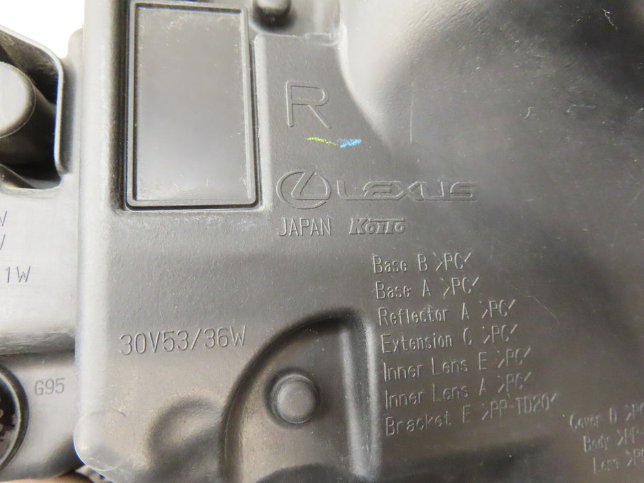 2018-2023 Lexus ES250 ES350 ES300h FRONT RIGHT PASSENGER SIDE HEADLIGHT OEM