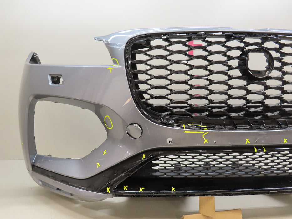 2021-2023 JAGUAR F-PACE FRONT BUMPER COVER PANEL W/GRILLE W/LOWER OEM