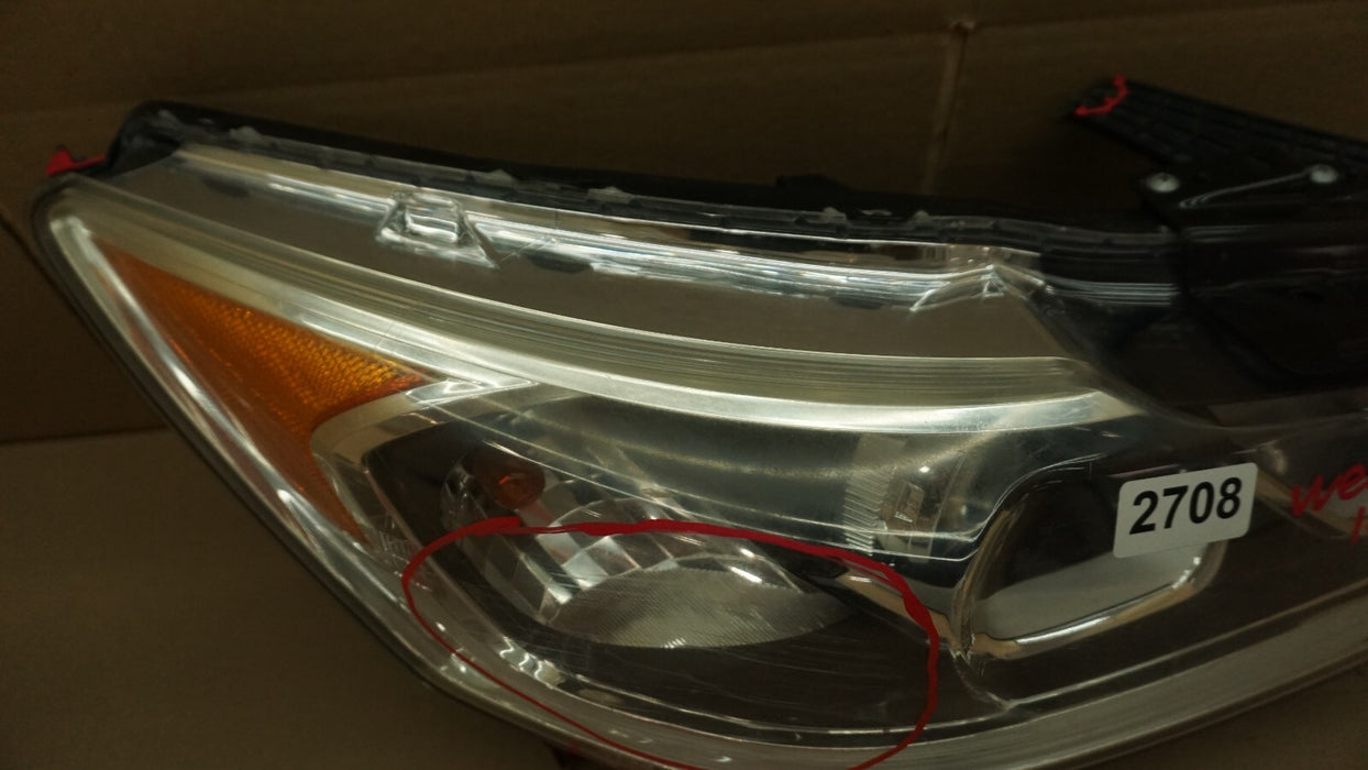 2016-2017 HONDA ACCORD FRONT RIGHT PASSENGER SIDE HEADLIGHT HALOGEN W/ LED OEM