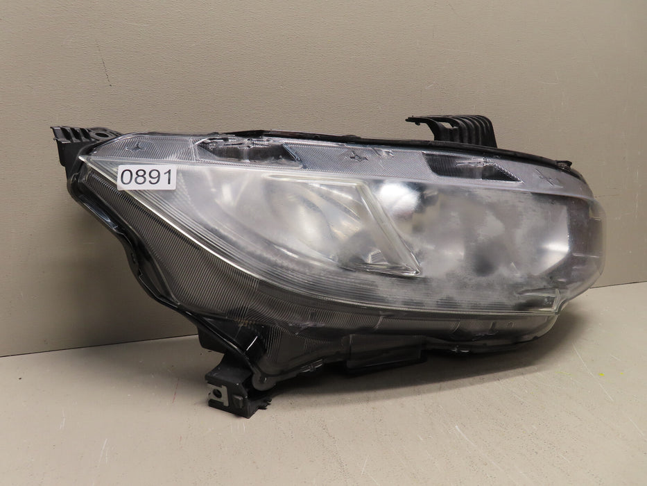 2016-2018 HONDA CIVIC RIGHT PASSENGER SIDE HEADLIGHT HALOGEN OEM