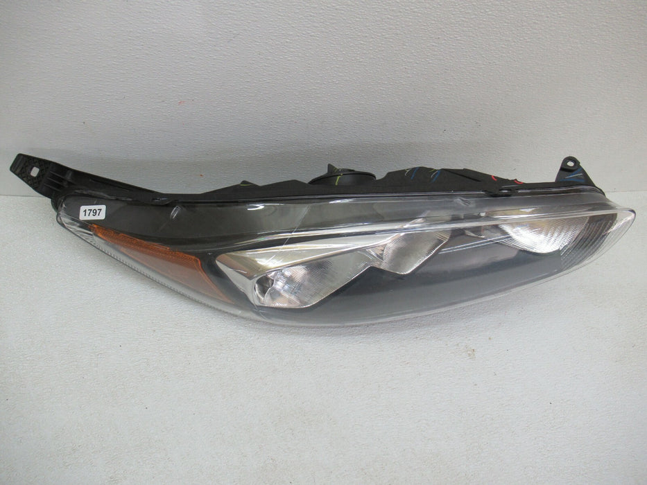 2014-2018 FORD FIESTA FRONT PASSENGER HALOGEN BLACK BEZEL HEADLIGHT HEADLAMP OEM