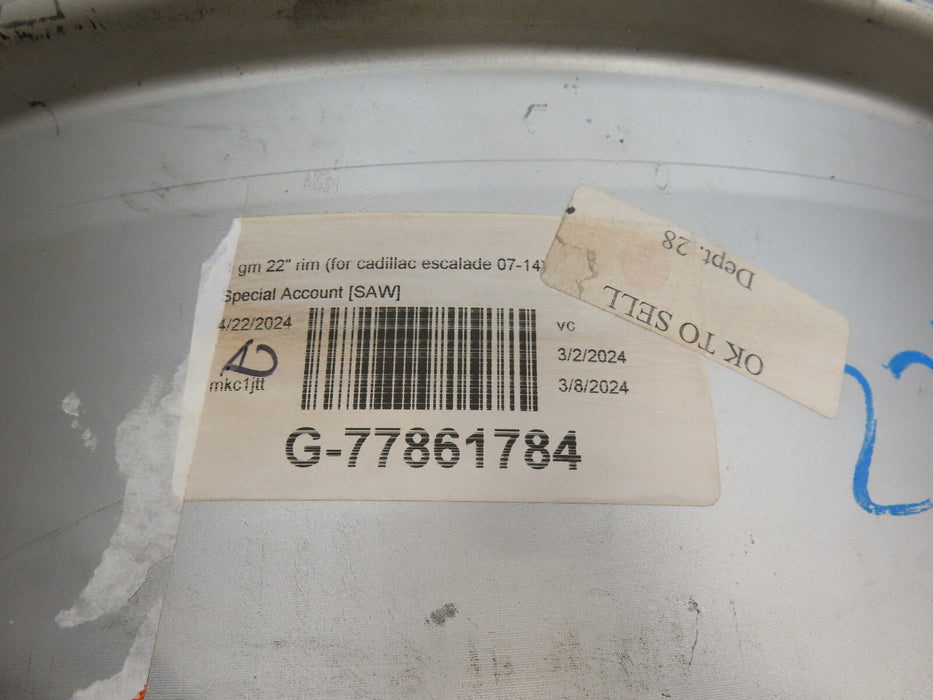 2007-2014 CADILLAC ESCALADE FACTORY RIM 22'' 22X9JX31MM OEM (P)