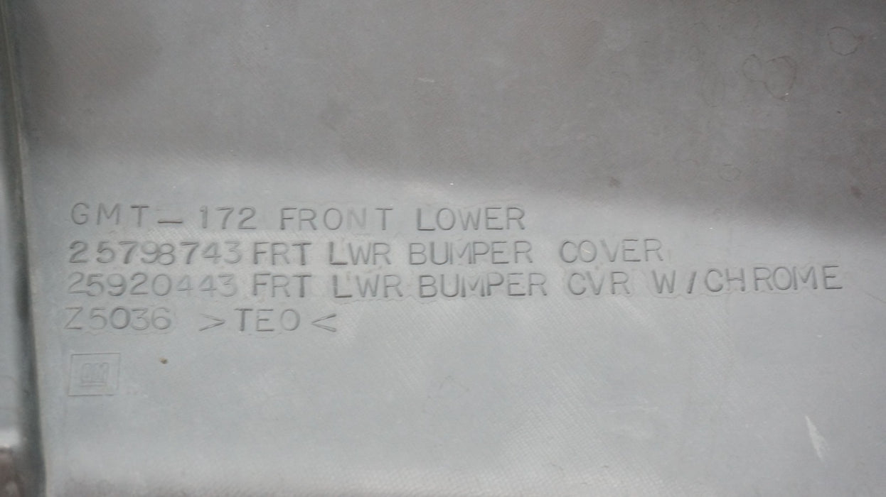 2010-2015 CHEVROLET EQUINOX FRONT LOWER BUMPER COVER VALANCE 25798743 OEM