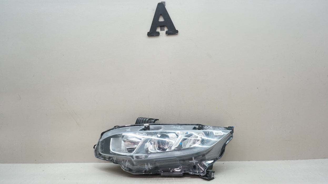 2016-2019 HONDA CIVIC FRONT LEFT DRIVER SIDE HALOGEN HEADLIGHT OEM 33150-TGG-A01