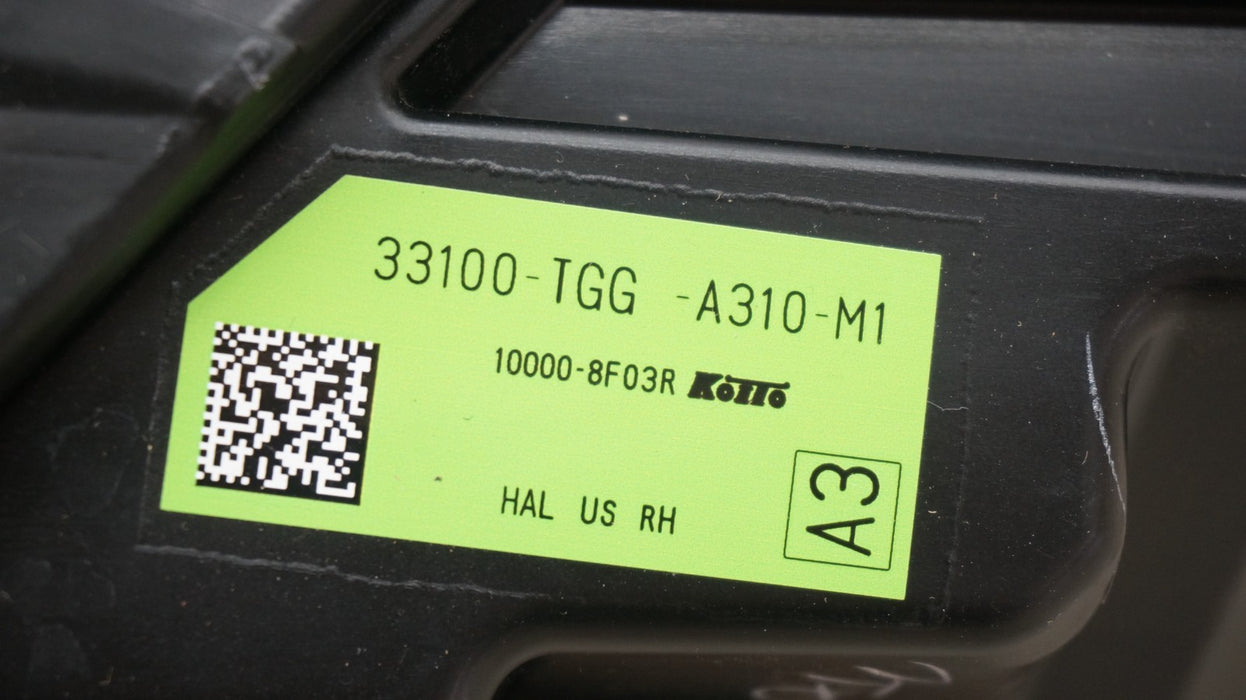 2016-2021 HONDA CIVIC FRONT RIGHT PASSENGER SIDE HALOGEN HEADLIGHT OEM