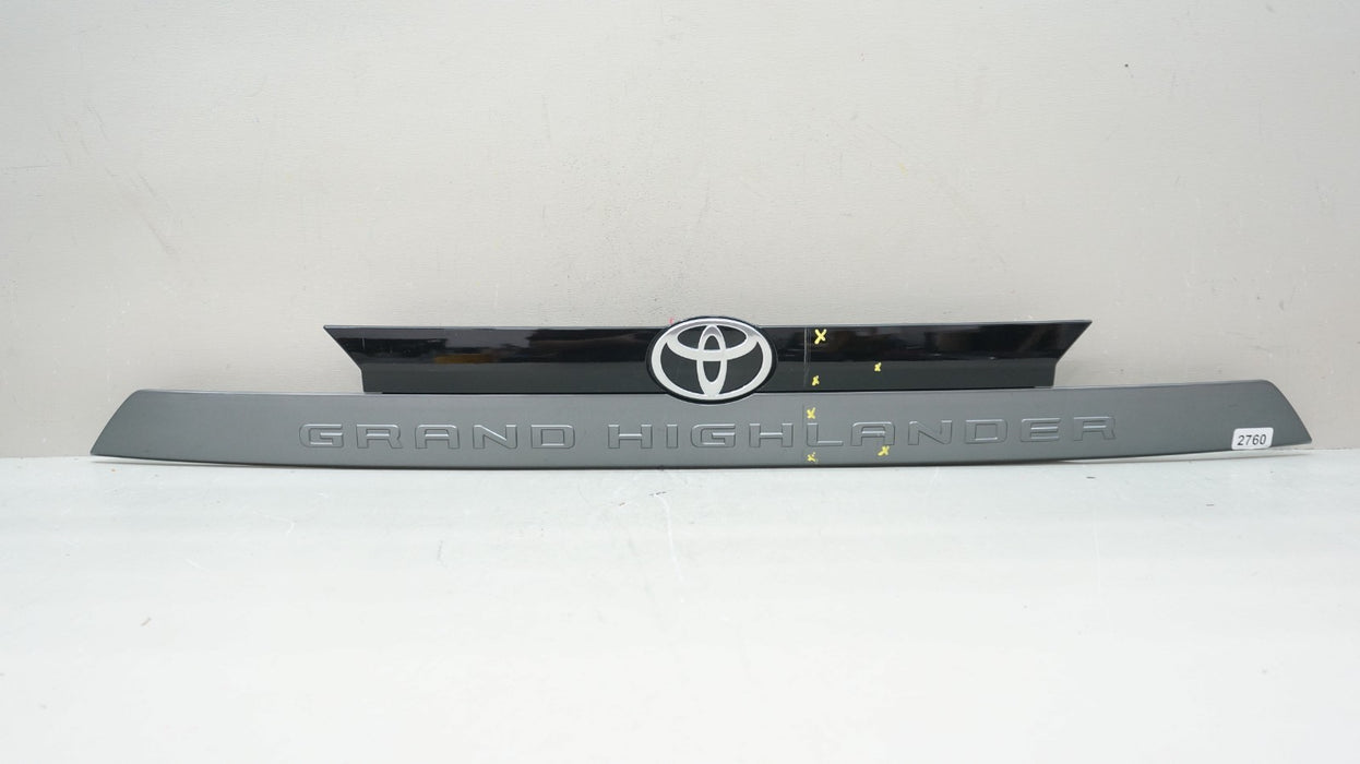 2024-2026 TOYOTA GRAND HIGHLANDER REAR TAILGATE GARNISH 76801-0E420 OEM
