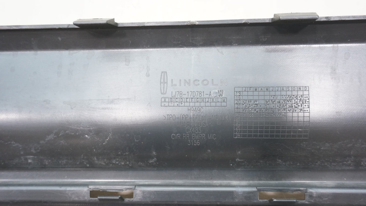 2020-2023 LINCOLN CORSAIR REAR LOWER BUMPER COVER VALANCE OEM LJ7B-17D781