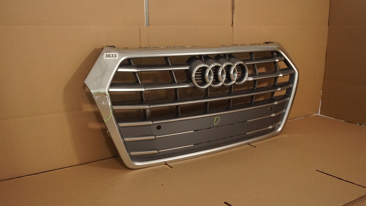2018-2020 AUDI Q5 S-LINE FRONT BUMPER RADIATOR GRILLE GRILL 80A853651C OEM