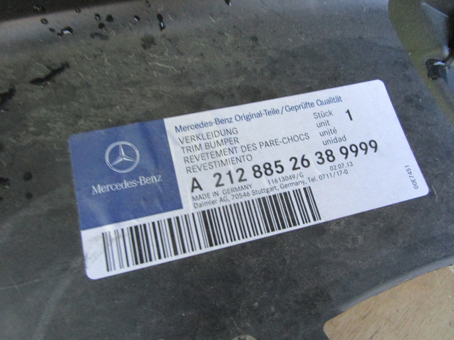 ...14 15 16 MERCEDES E CLASS FRONT BUMPER COVER OEM...