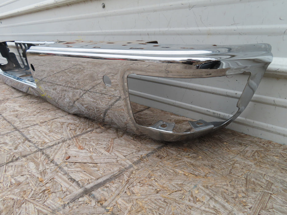 2014-2018 GMC SIERRA 1500 REAR BUMPER COVER CHROME W/ SENSOR HOLES OEM