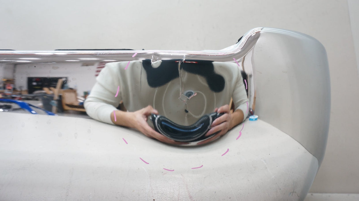 2019-2024 DODGE RAM 2500 3500 REAR CHROME METAL BUMEPR COVER 68576316AA OEM