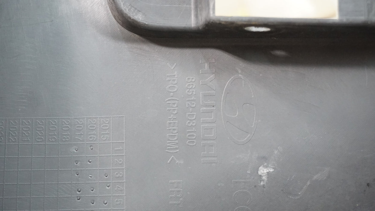 2016-2018 HYUNDAI TUCSON FRONT LOWER BUMPER COVER OEM 86512-D3100