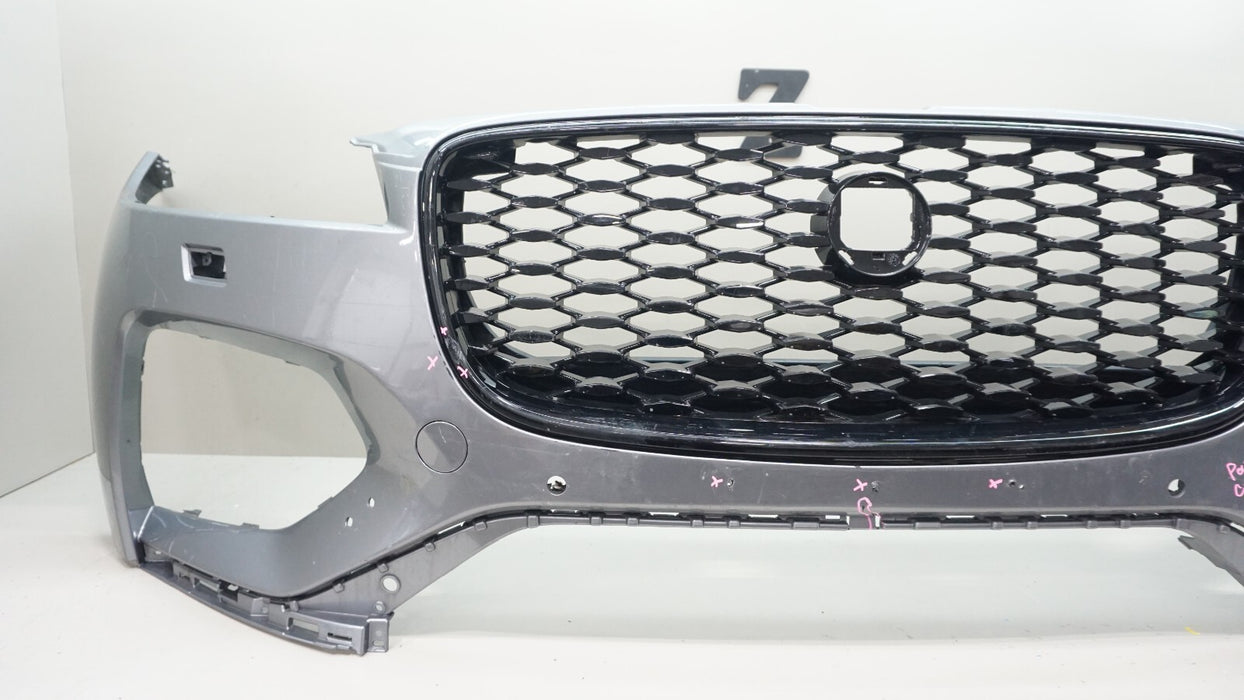 2021-2023 JAGUAR F-PACE FRONT BUMPER COVER PANEL W GRILLE OEM MK83-17F003-AA