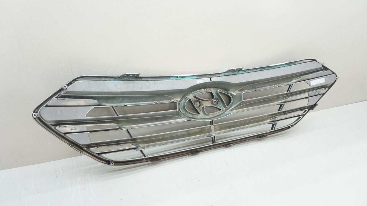 2017-2018 HYUNDAI SANTA FE FRONT UPPER RADIATOR GRILLE OEM 86351-4Z500