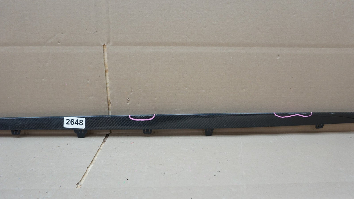 MERCEDES-BENZ W213 E63 AMG (S) CARBON FIBER SIDE SKIRT INSERTS OEM