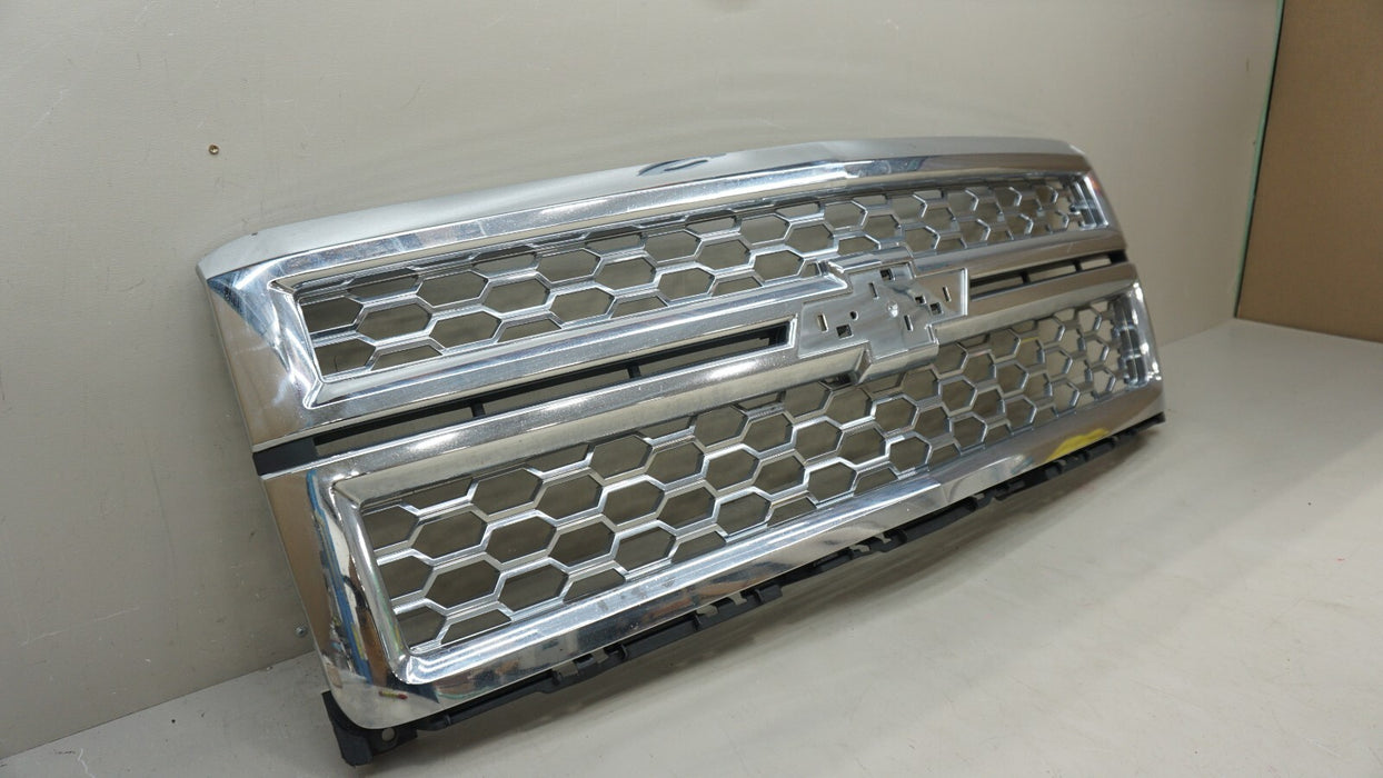 2014 CHEVROLET SILVERADO 1500 LTZ FRONT BUMPER RADIATOR GRILLE OEM PN-ANJ24676