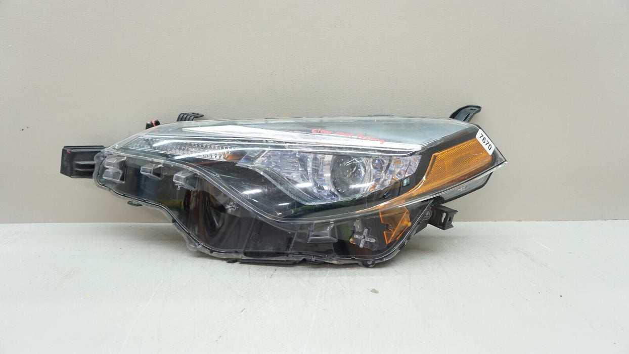 2014-2016 TOYOTA COROLLA FRONT LH LEFT DRIVER SIDE LED HEADLIGHT OEM