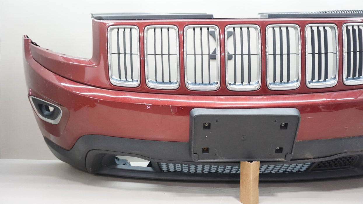 2014-2016 JEEP GRAND CHEROKEE FRONT COMPLETE BUMPER COVER 1WL27TRMAC OEM