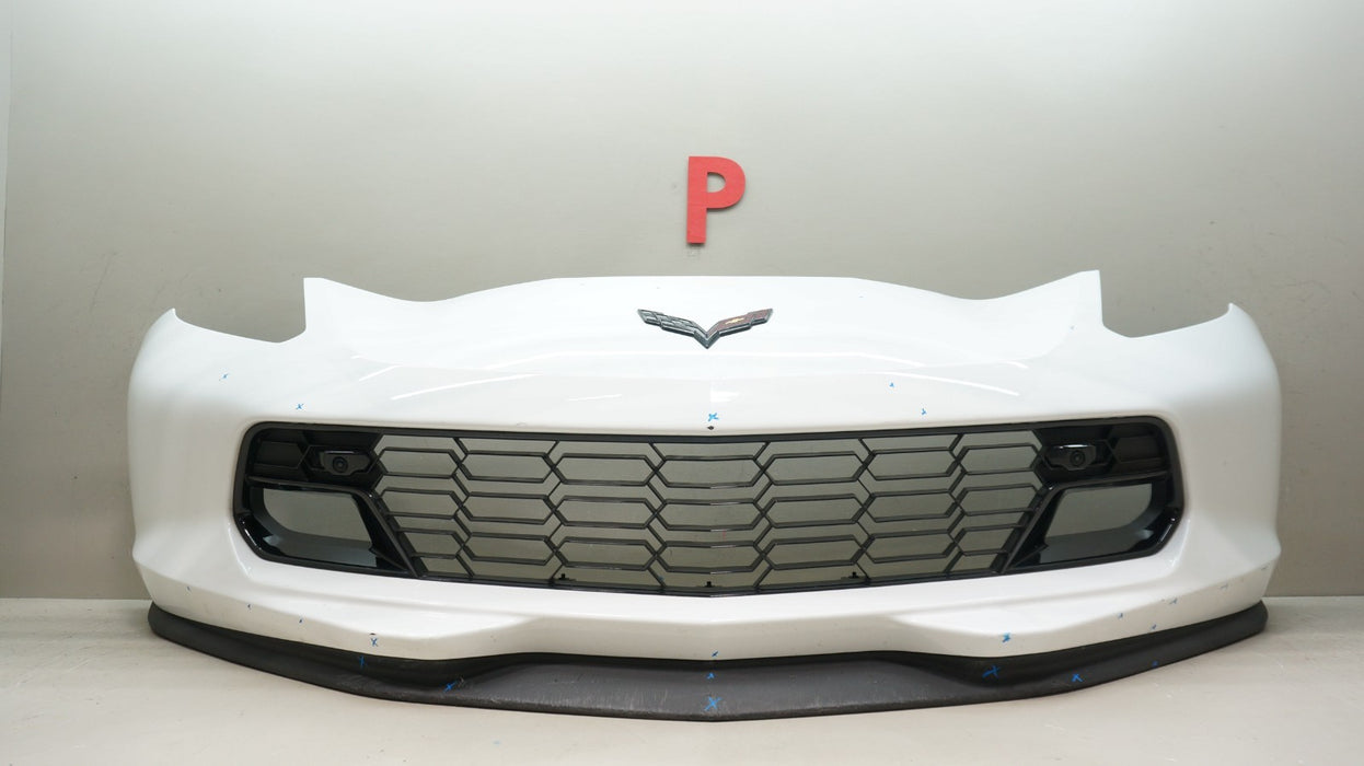 2014-2019 CHEVROLET CORVETTE Z06 FRONT BUMPER COVER ASSEMBLY W/ CAMERAS OEM