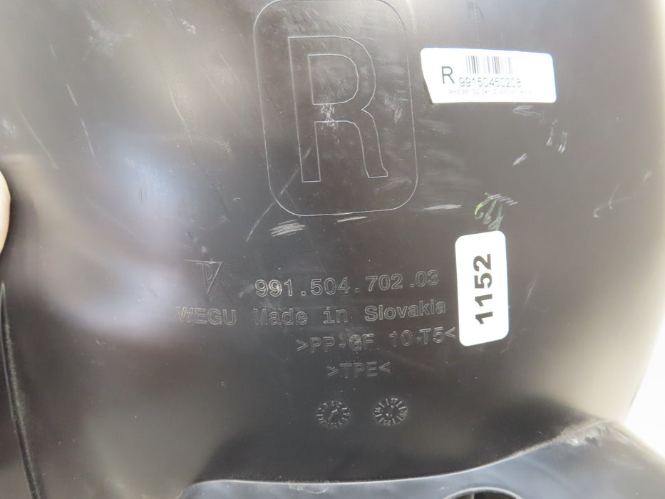 PORSCHE 991 911 FRONT RIGHT PASSENGER SIDE WHEEL LINER OEM 991.504.702.03