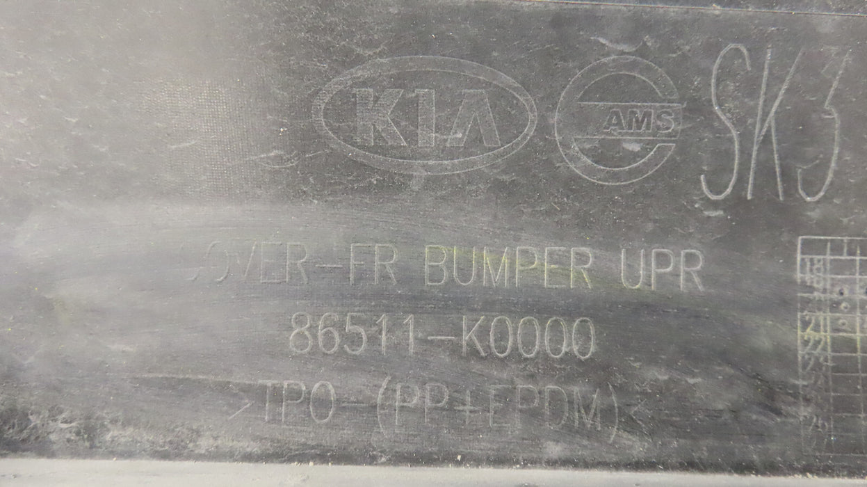 2020-2021 KIA SOUL FRONT UPPER BUMPER COVER OEM 86511-K0000