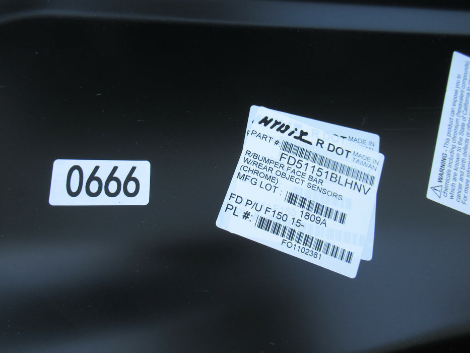 15 16 17 18 19 20 FORD F-150 F150 LEFT REAR BUMPER END CAP