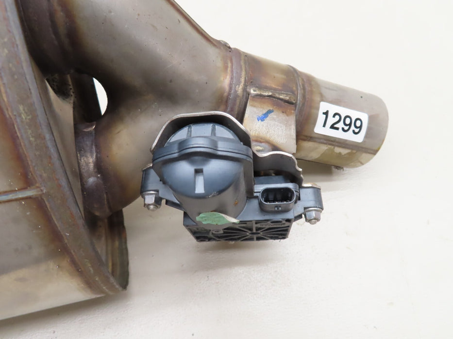 2018 - 2021 AUDI S4 REAR RIGHT SIDE EXHAUST MUFFLER W/ TIPS & VALVE ACTUATOR OEM