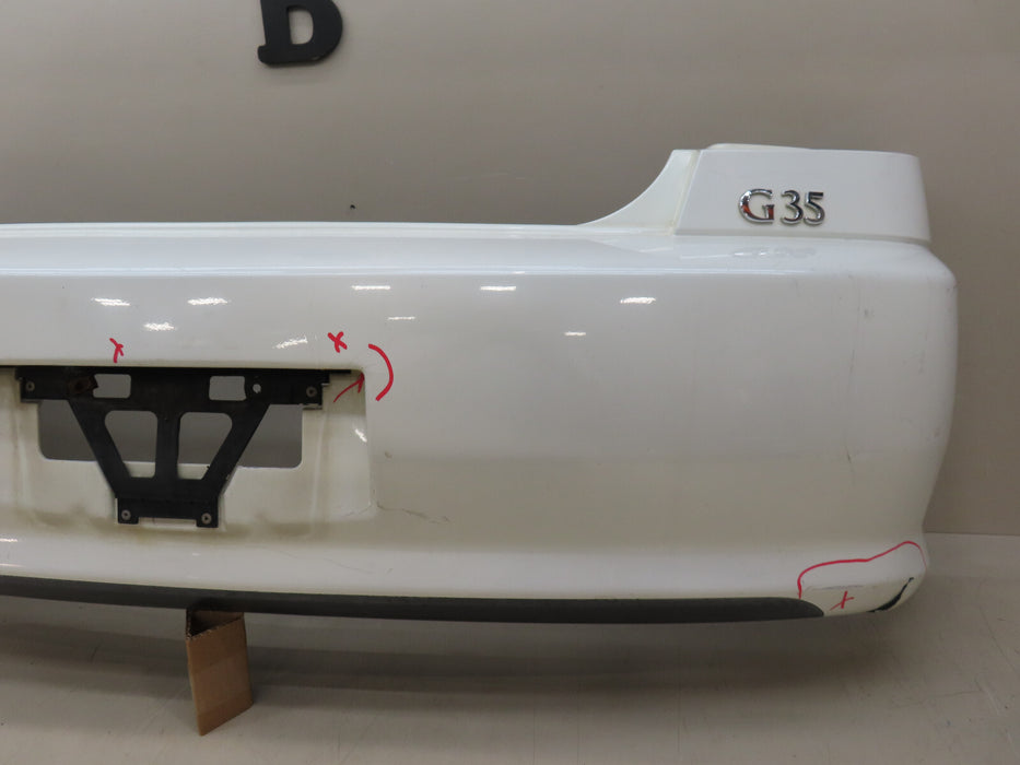 2005 2006 INFINITI G35 REAR BUMPER COVER OEM