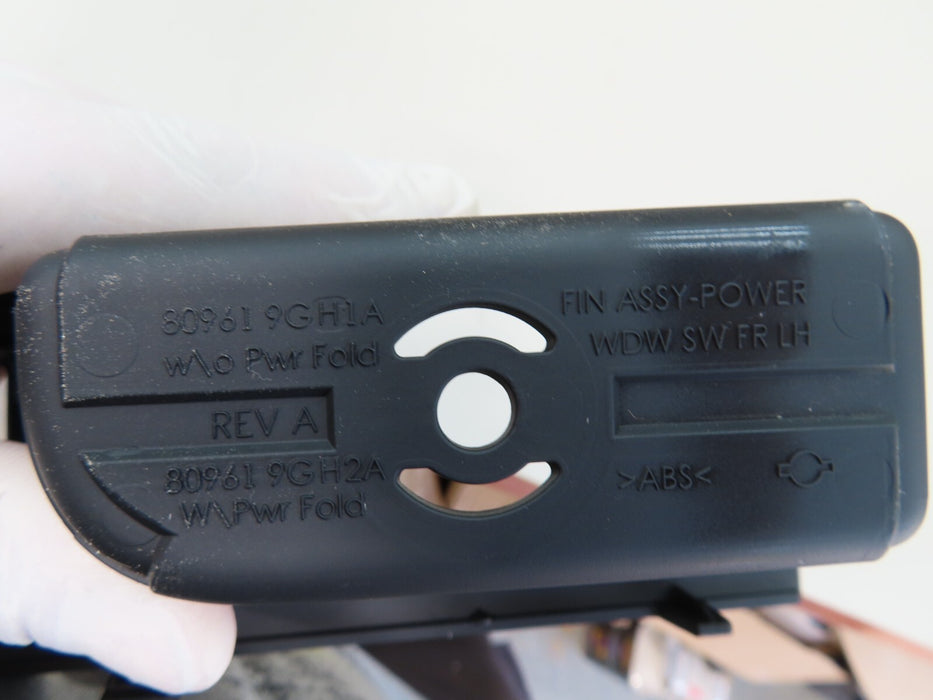 2016-2018 NISSAN TITAN XD 4DR FRONT LEFT WINDOW MIRROR SWITCH BEZEL TRIM SET OEM