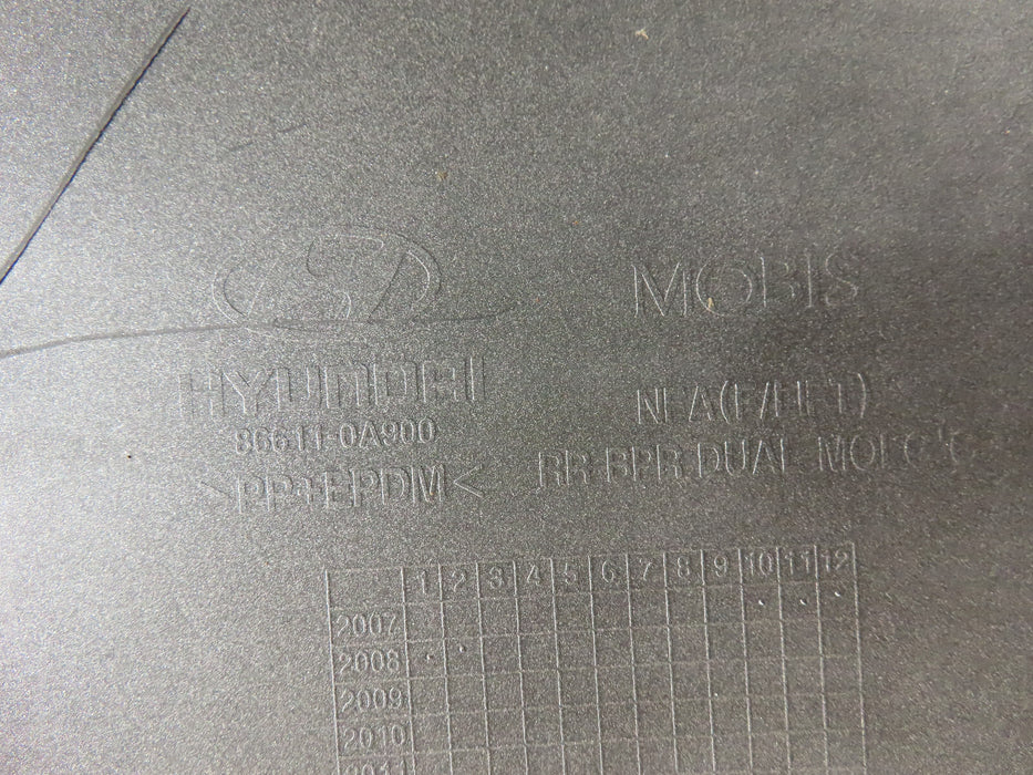2009 2010 HYUNDAI SONATA REAR BUMPER COVER OEM 86611-0A900